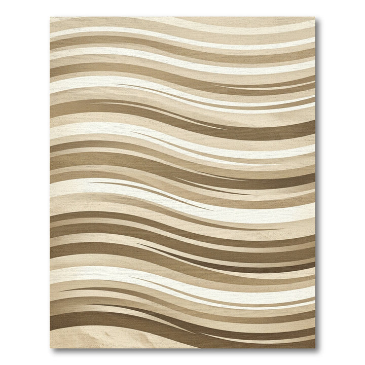 Earthy Tone Flowing Stripe Rug