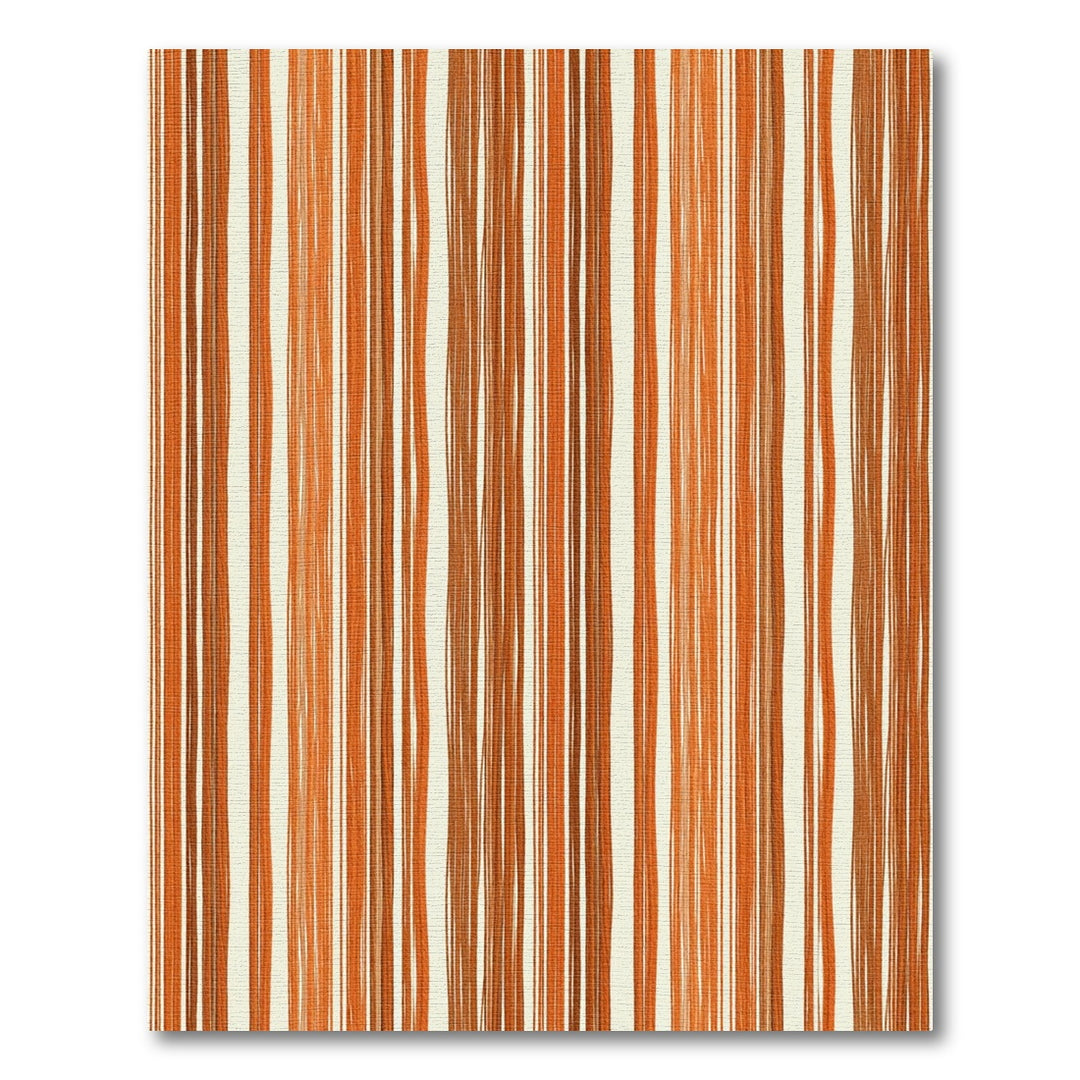 Warm Earthy Tones Vertical Stripe Rug