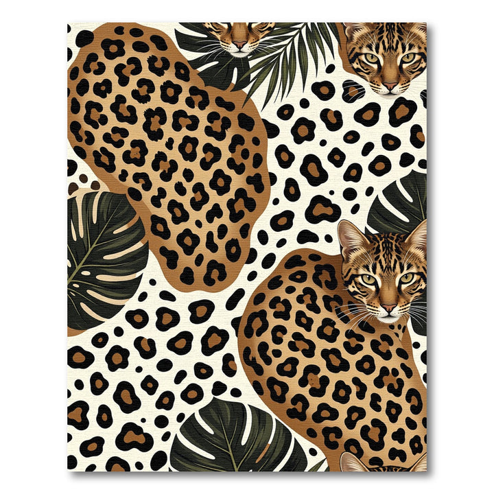 Chic Leopard Spots Jungle Lush Rug