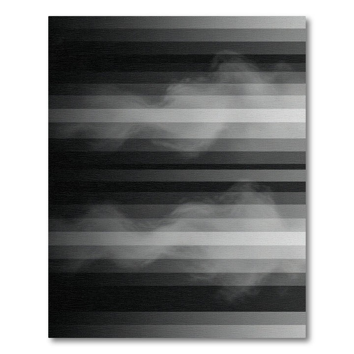 Monochrome Smoky Horizontal Bands Rug