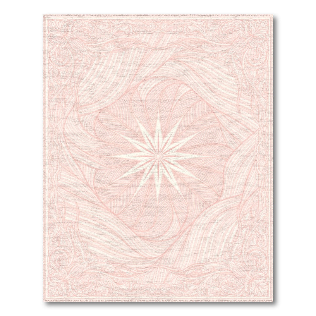 Pink Starburst Floral Vintage Area Rug