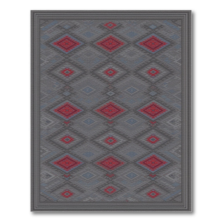 Grey Heritage Tribal Area Rug