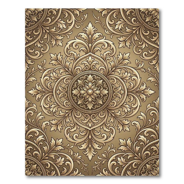 Victorian Gold Acanthus Scroll Rug