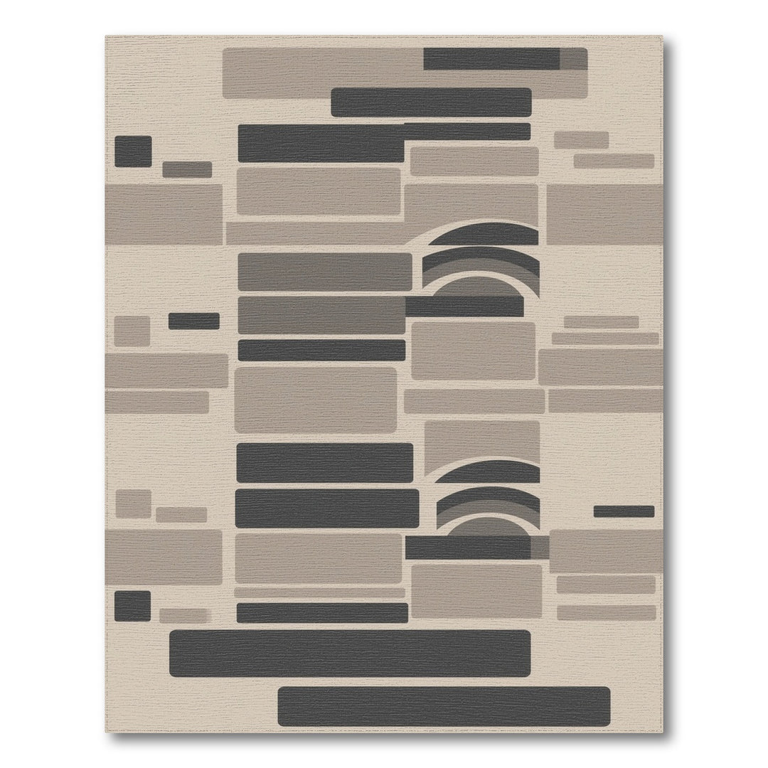 Modern Geometric Beige Area Rug