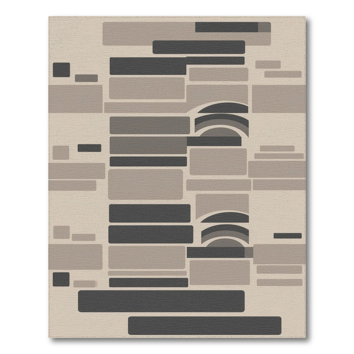 Modern Geometric Beige Area Rug