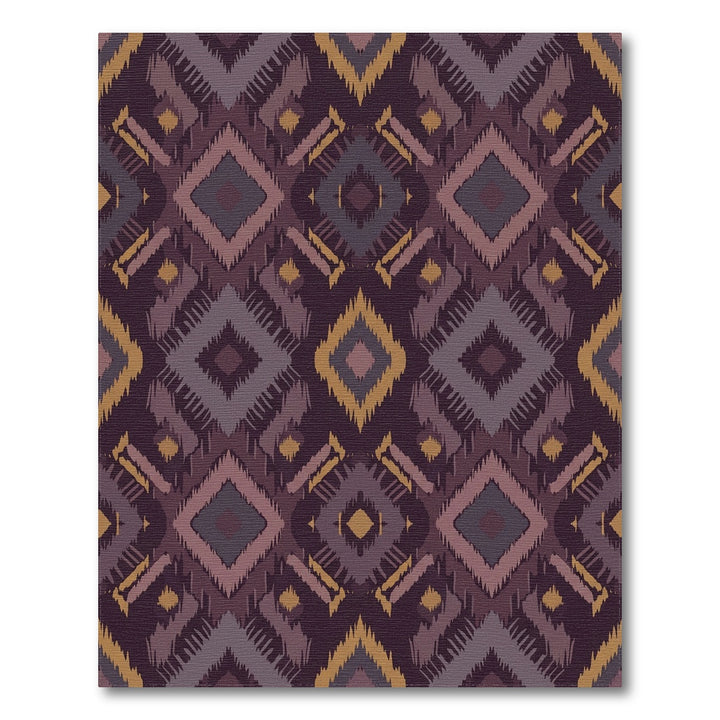Earthy Tones Jagged Diamond Rug