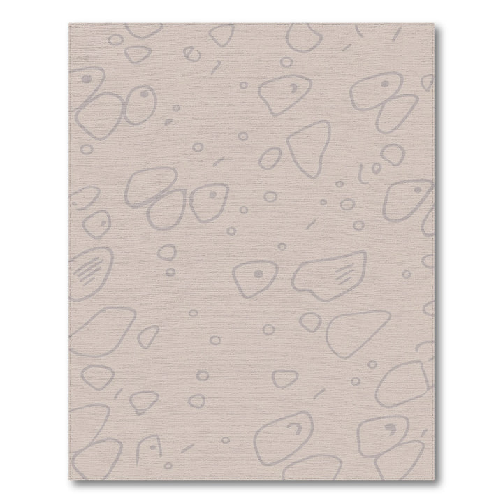 Beige Abstract Area Rug