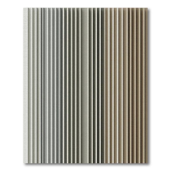 Vertical Stripe Contemporary Beige Grey Rug