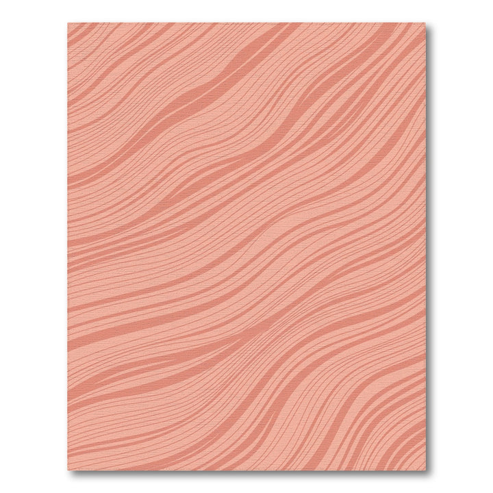 Coral Wave Stripe Rug