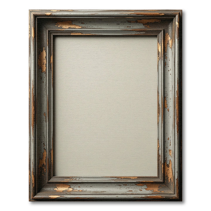 Aged Copper Paint French Frame Rug