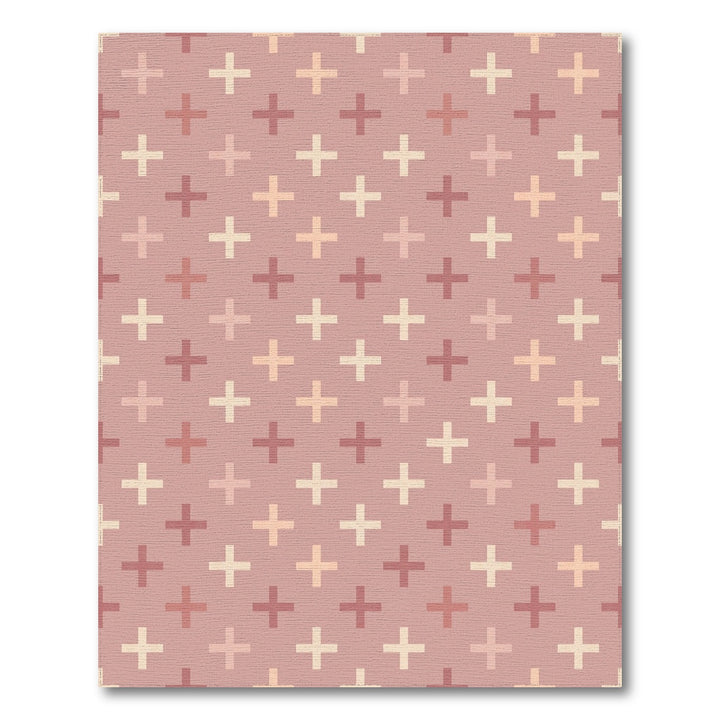 Pastel Plus Sign Geometric Rug
