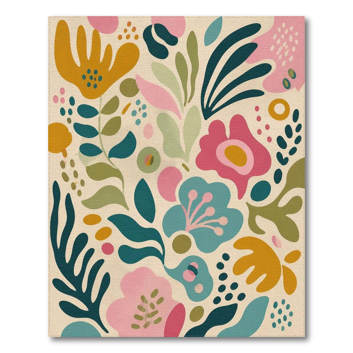 Abstract Area Vibrant Multi-Color Abstract Floral Area Rug
