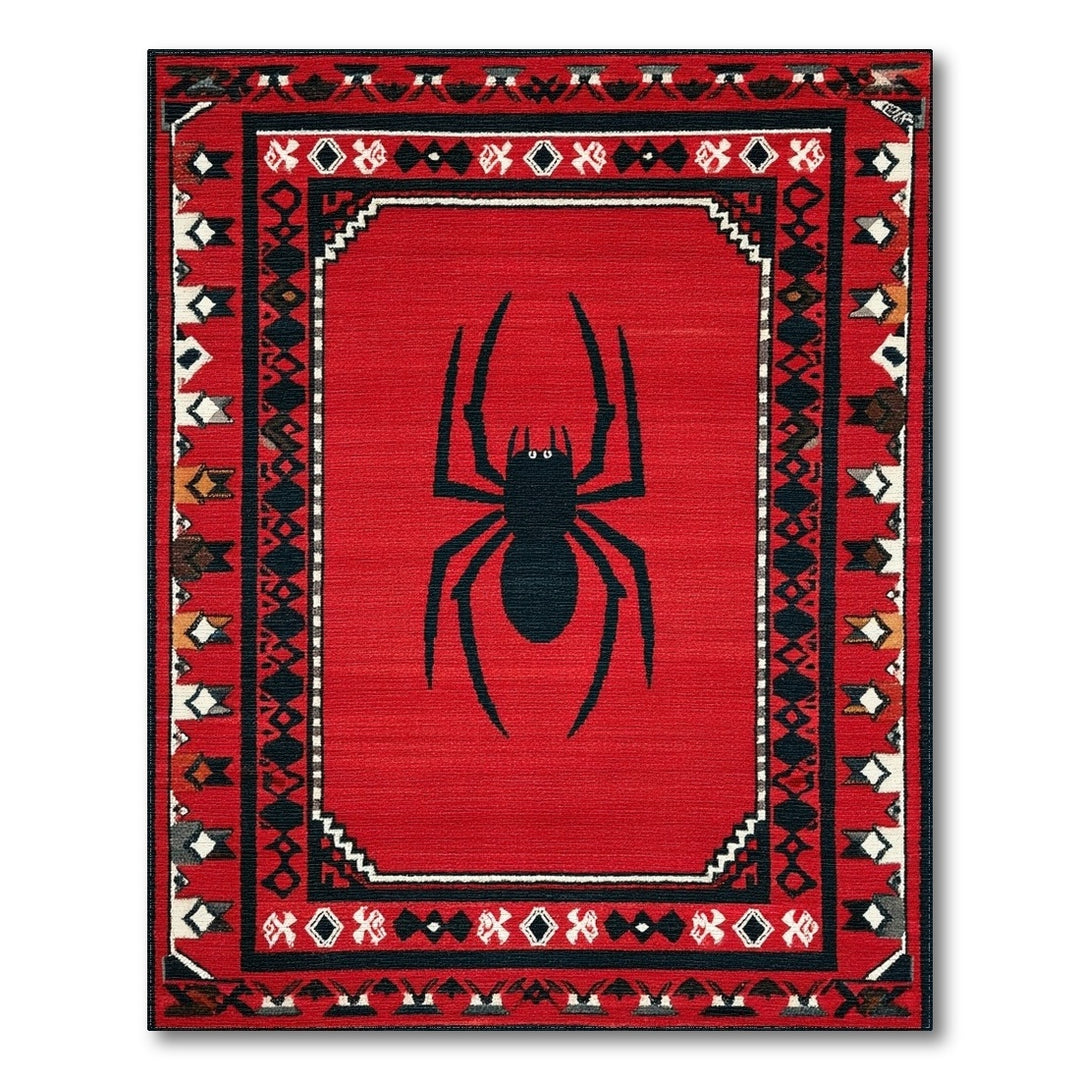 Red Spider Heritage Tribal Area Rug