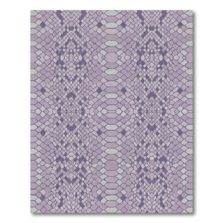 Lavender Snake Skin Scales Rug