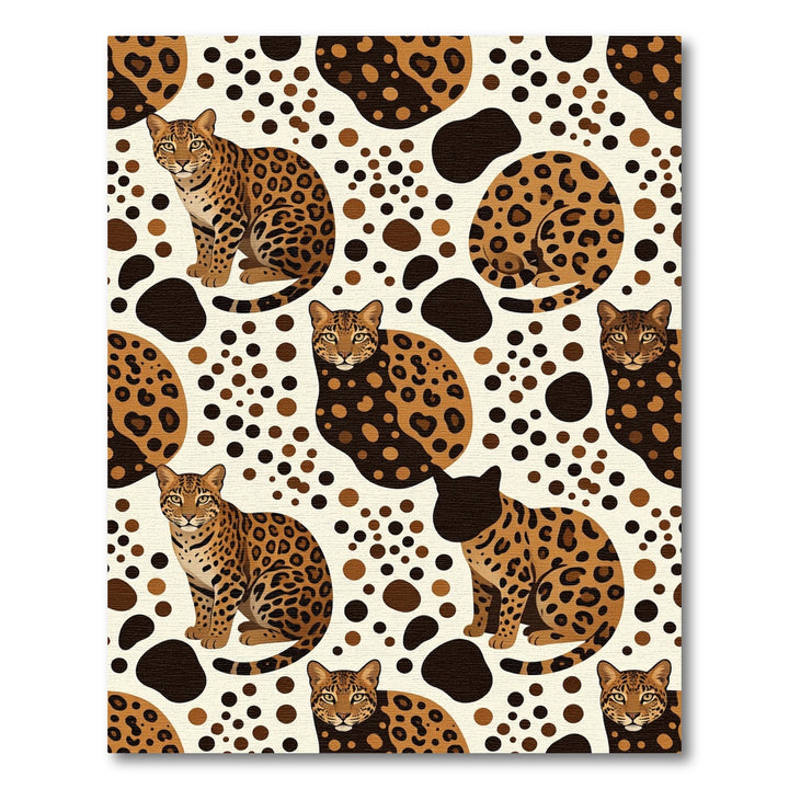 Leopard Spots and Spots Feline Friends Rug
