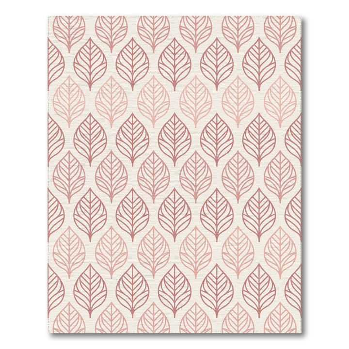 Rose Gold Leaf Arrangement Rug
