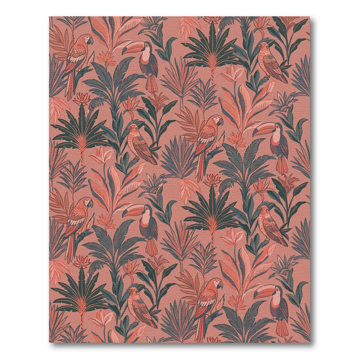 Tropical Birds and Lush Foliage Rug