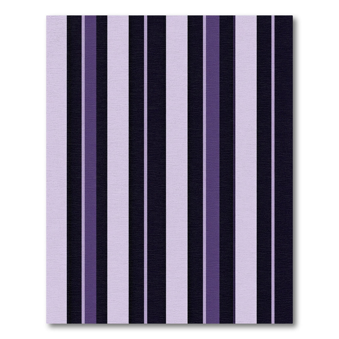 Deep Violet Vertical Stripe Rug