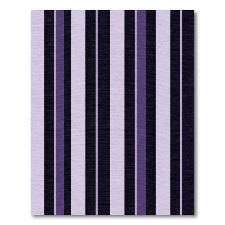 Deep Violet Vertical Stripe Rug