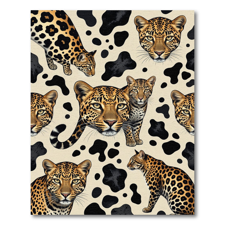 Leopard Spots Contemporary Feline Rug