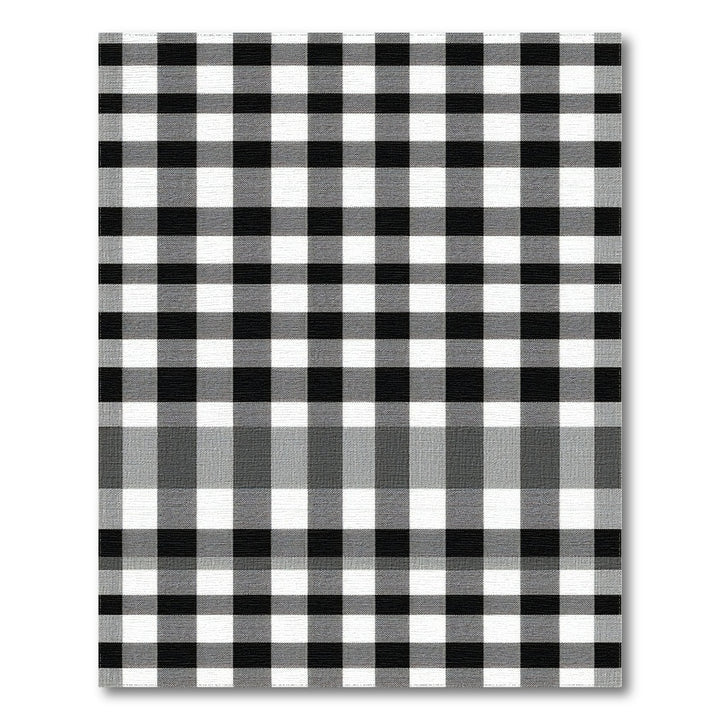 Geometric Modern Black and White Checkered Geometric Area Rug