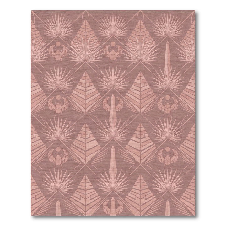 Rose Gold Egyptian Pyramid Scarab Palm Rug