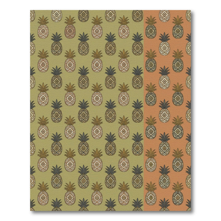 Ornate Pineapple Medallion Background Rug