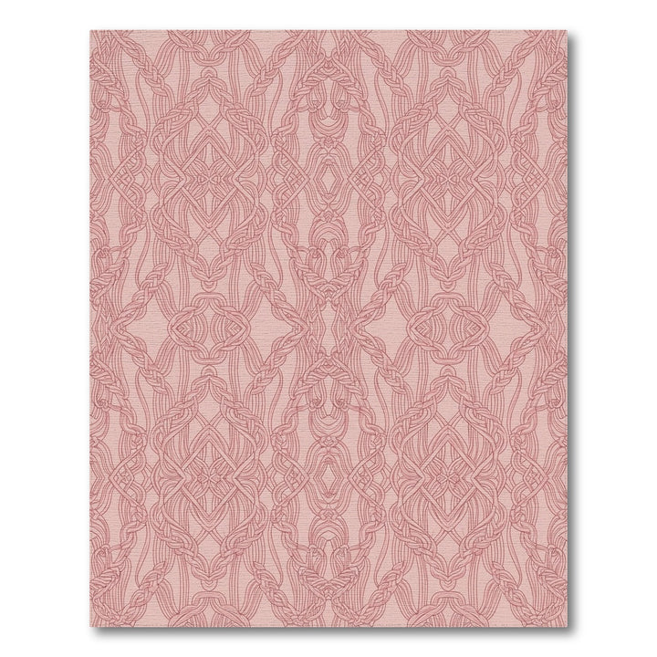 Rose Gold Intertwined Scroll Rug