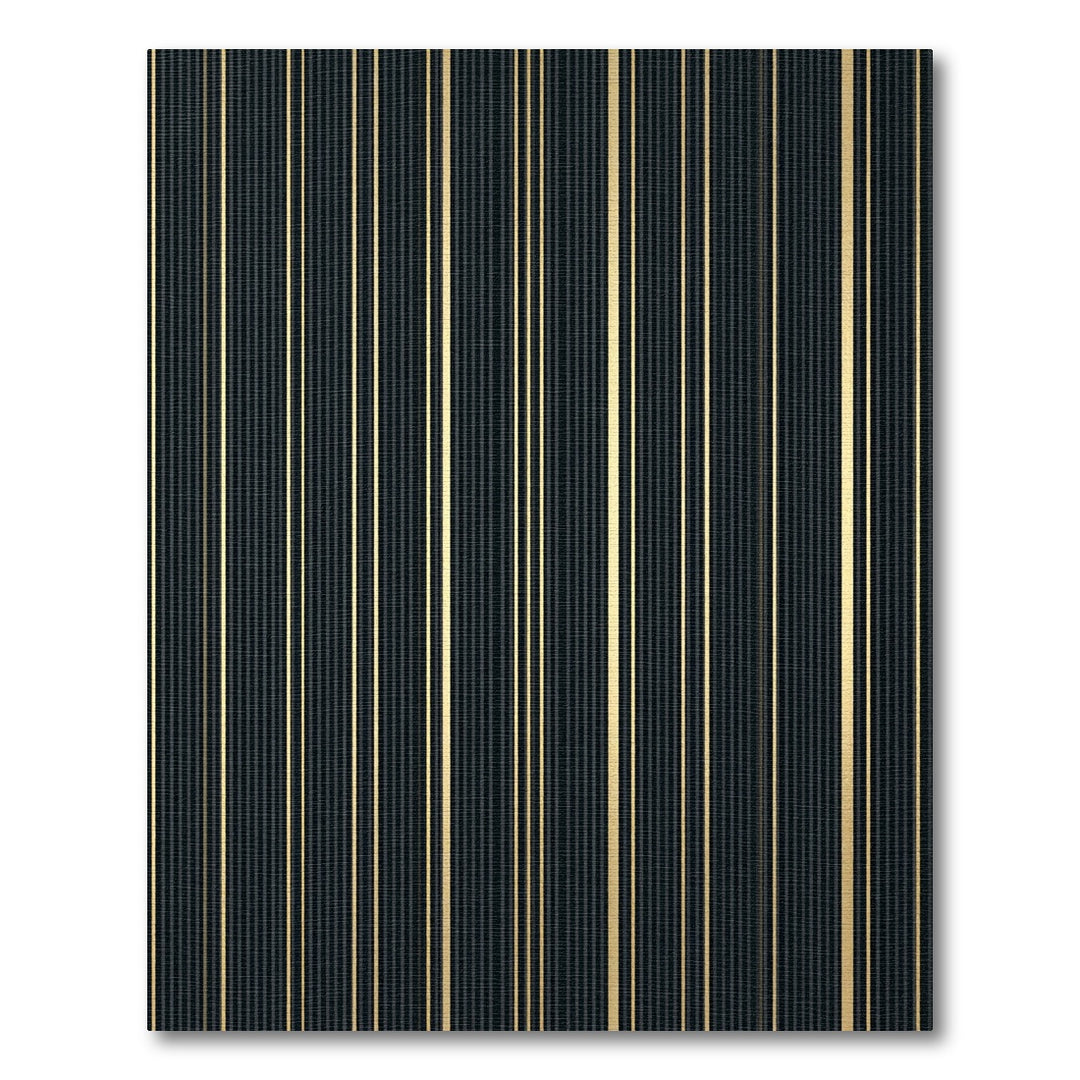 Dark Gold Vertical Stripe Rug