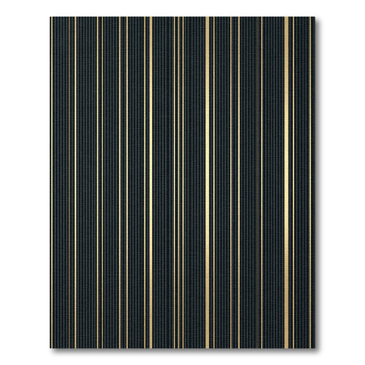 Dark Gold Vertical Stripe Rug
