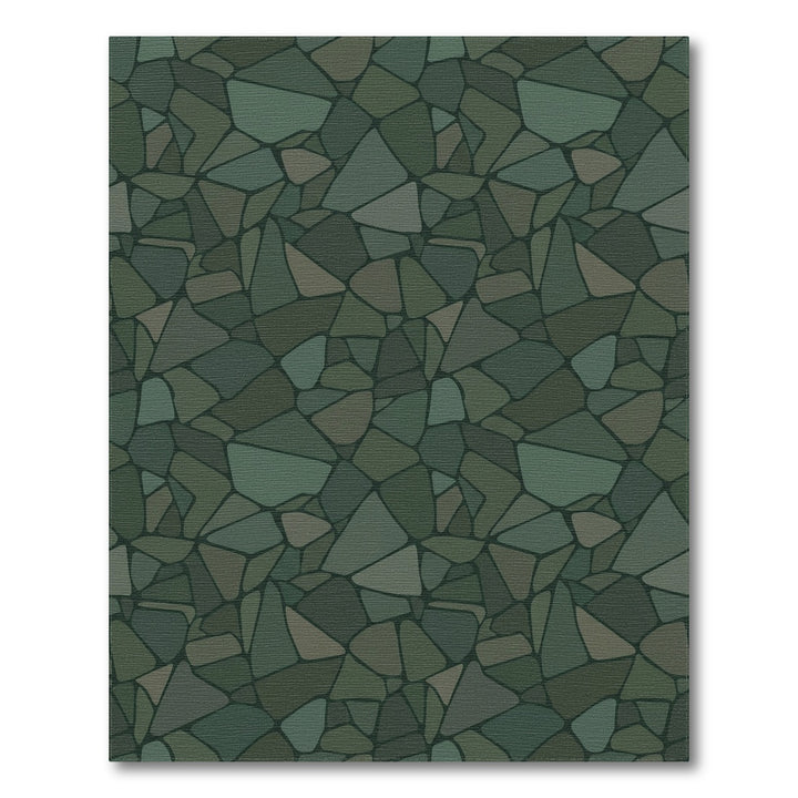 Earthy Toned Stone Mosaic Rug