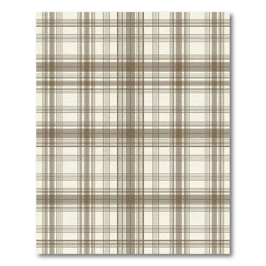 Classic Brown Tartan Plaid Rug
