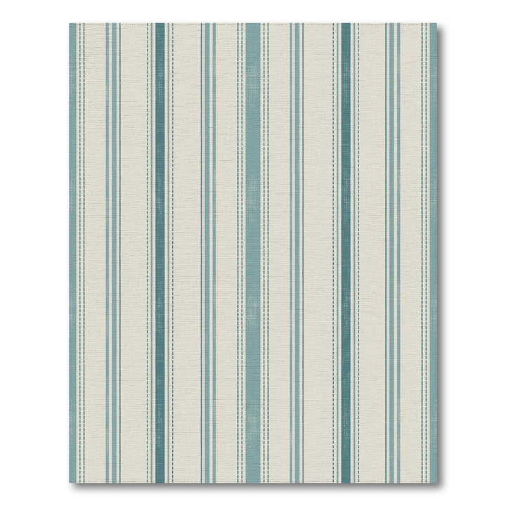 Seaside Coastal Striped Farmhouse Rug