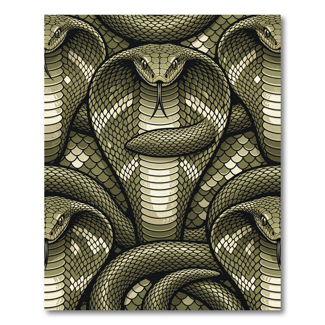 Oozy Green Cobra Coil Rug