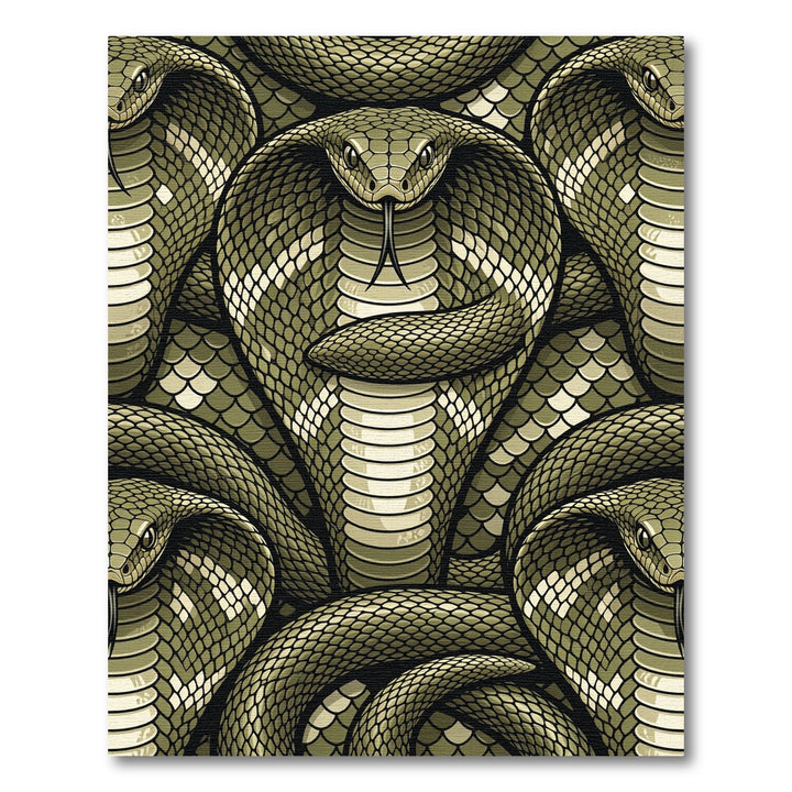 Oozy Green Cobra Coil Rug