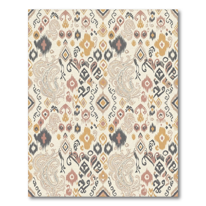 Earthy Boho Paisley Medallion Mix Rug