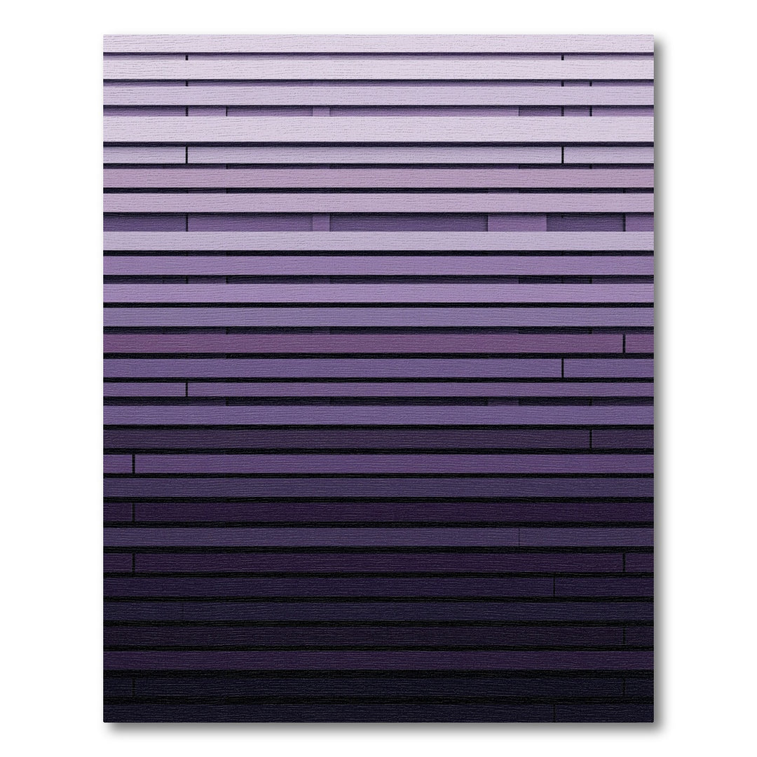 Gradient Purple Modern Horizontal Lines Rug