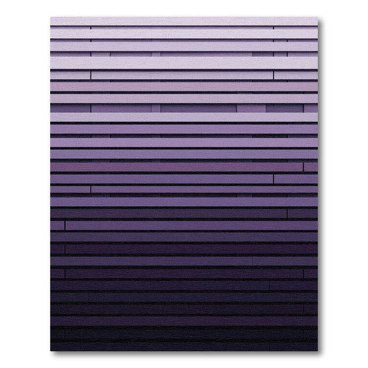 Gradient Purple Modern Horizontal Lines Rug