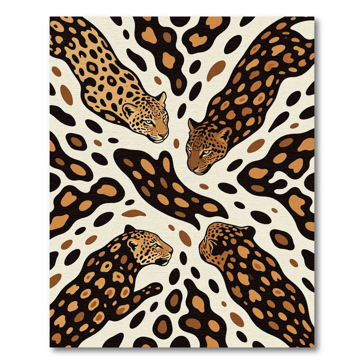 Leopard Spots Abstract Contemporary Rug