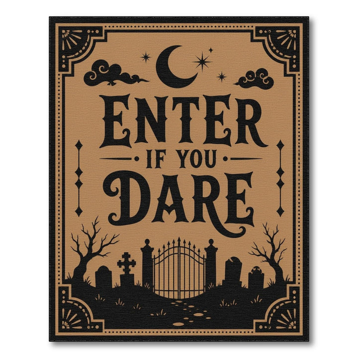 Enter If You Dare Cemetery Area Rug