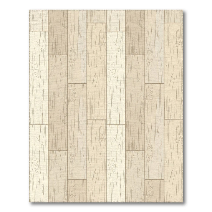 Earthy Blonde Wood Grain Plank Rug