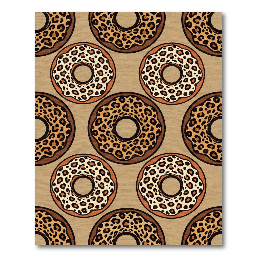 Fun Leopard Spots Doughnut Rug