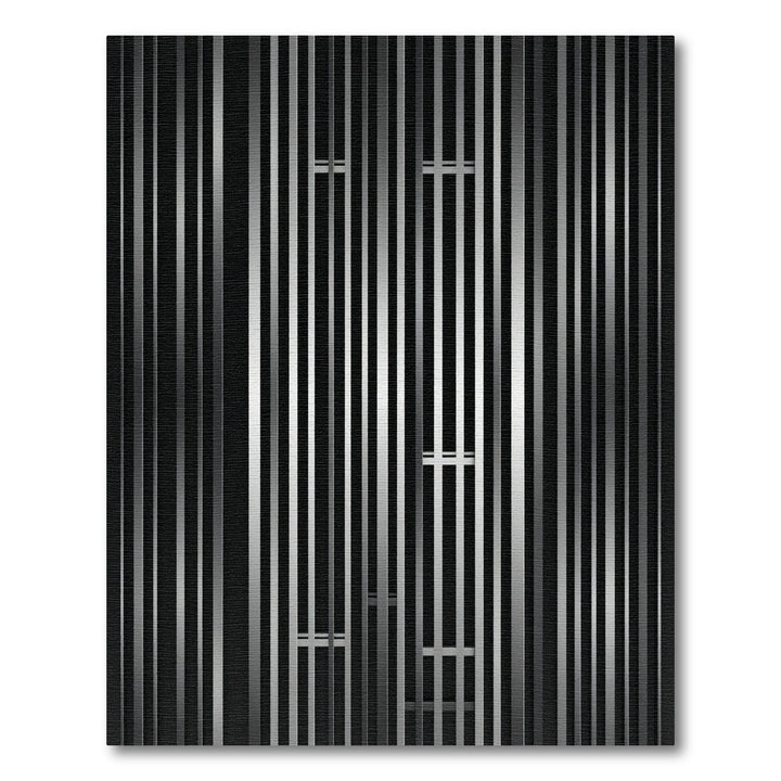 Silver Modern Vertical Stripe Rug