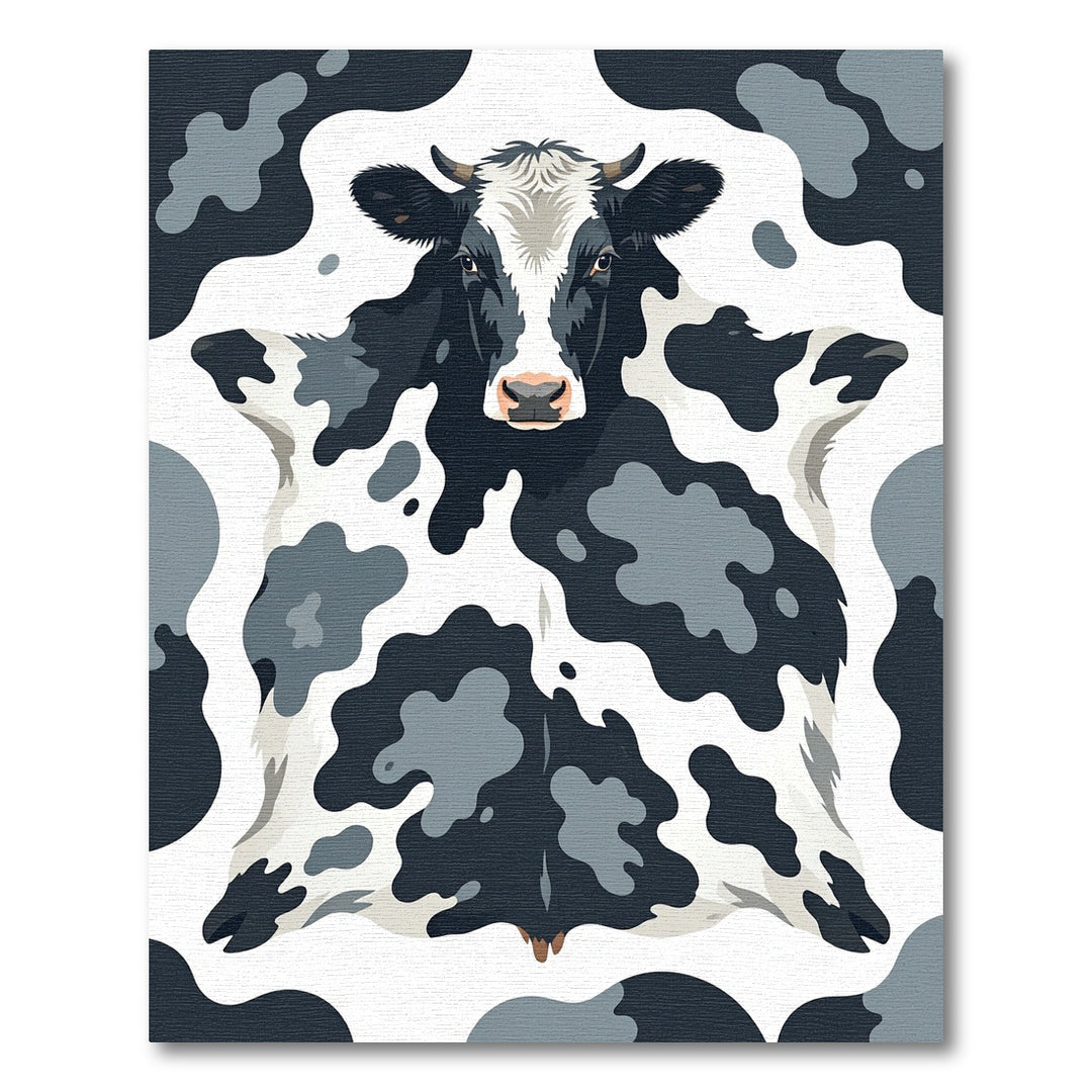 Black White Cow Hide Rug