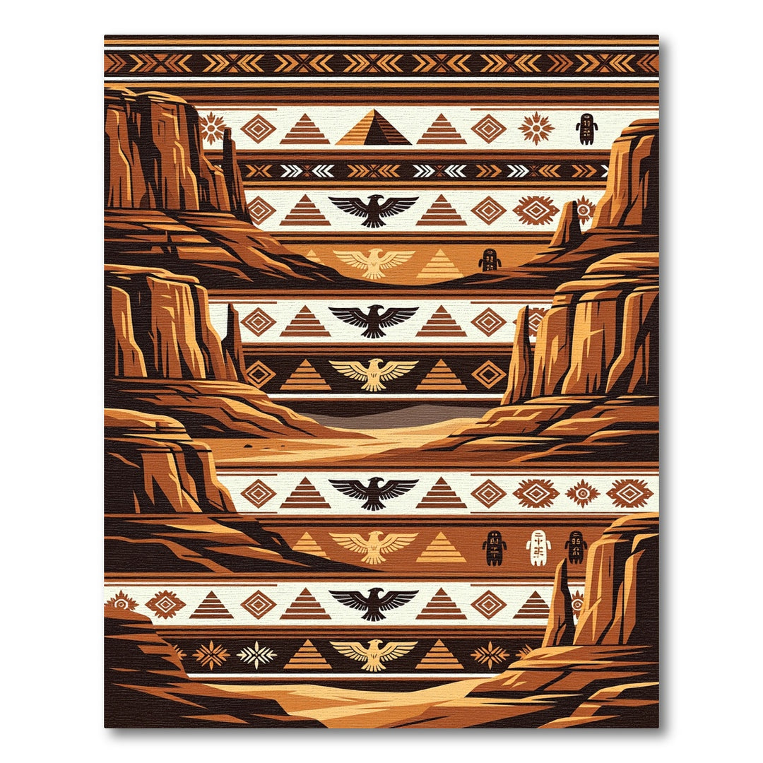 Desert Sun Mountain Tribal Rug