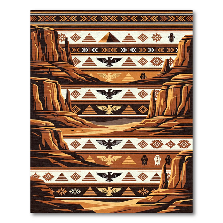 Desert Sun Mountain Tribal Rug