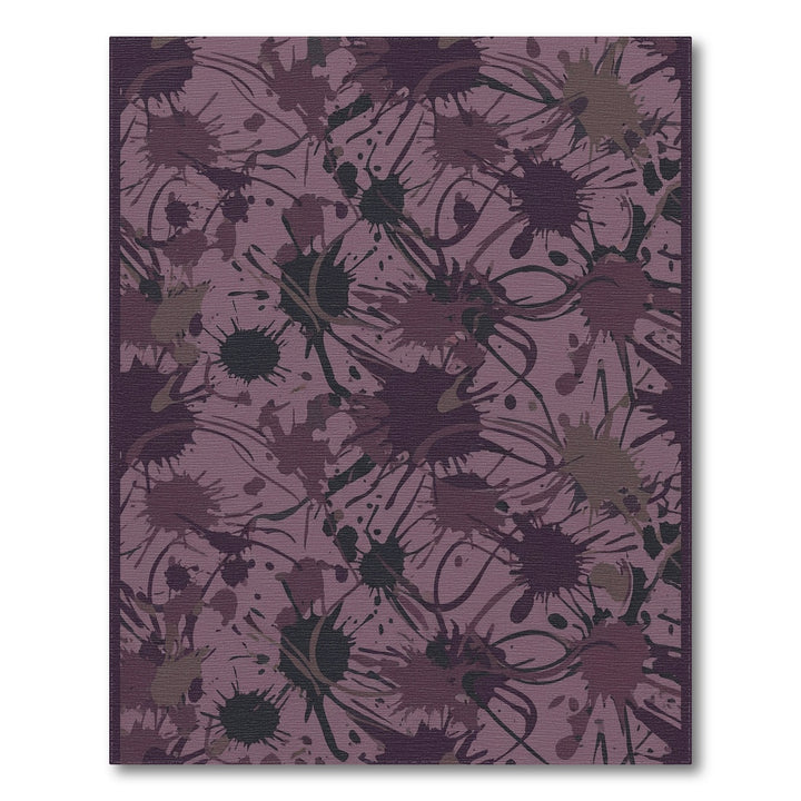 Dusty Plum Splatter abstract Art Rug