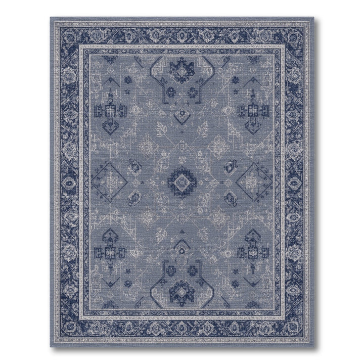 Blue Distressed Vintage Distressed Vintage Area Rug