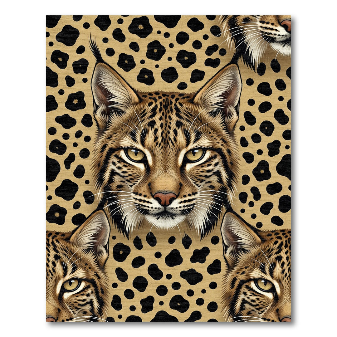 Wild Cat Leopard Spots Rug