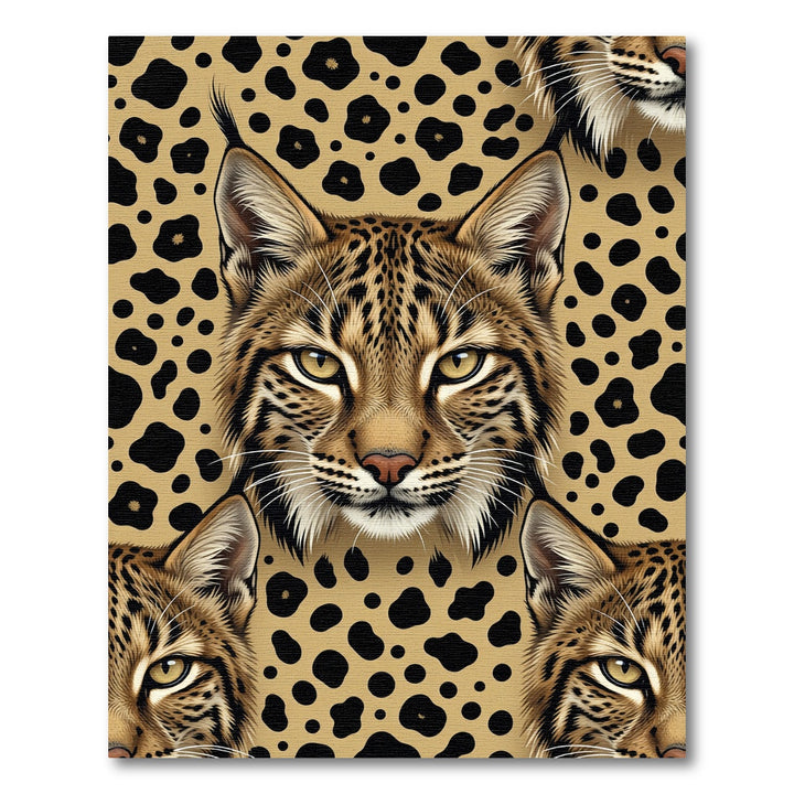Wild Cat Leopard Spots Rug